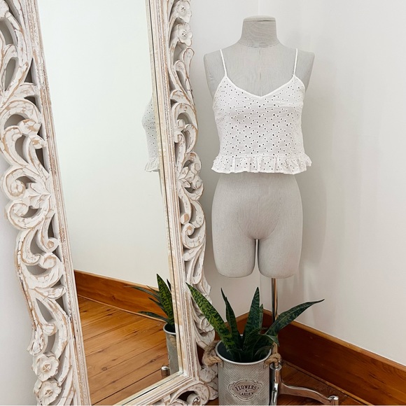 White Crop Cami - Picture 2 of 5